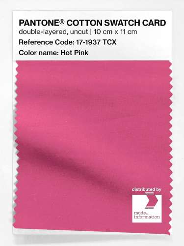 PANTONE® COTTON SWATCH CARD 17-1937 TCX Hot Pink
