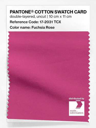 Product image of the product “PANTONE® COTTON SWATCH CARD 17-2031 TCX Fuchsia Rose ”