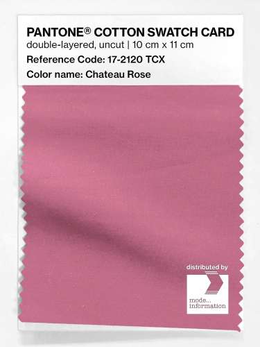 Product image of the product “PANTONE® COTTON SWATCH CARD 17-2120 TCX Chateau Rose ”