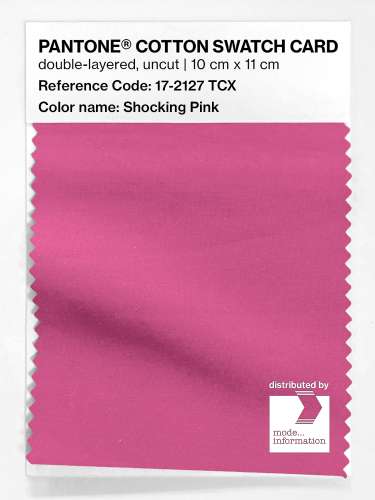 Product image of the product “PANTONE® COTTON SWATCH CARD 17-2127 TCX Shocking Pink ”