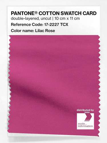 PANTONE® COTTON SWATCH CARD 17-2227 TCX Lilac Rose