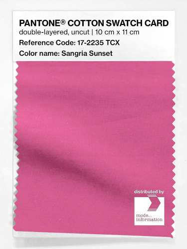 Artikelbild des Artikels “PANTONE® COTTON SWATCH CARD 17-2235 TCX Sangria Sunset “