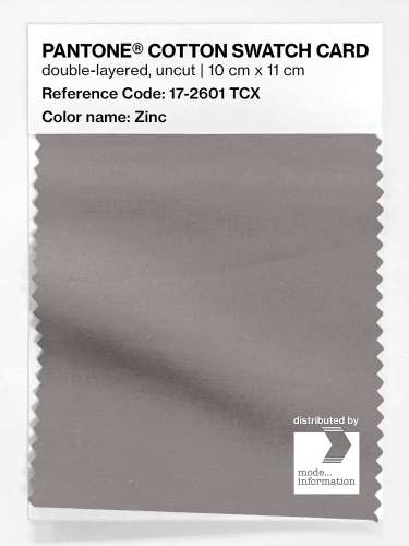 Product image of the product “PANTONE® COTTON SWATCH CARD 17-2601 TCX Zinc ”