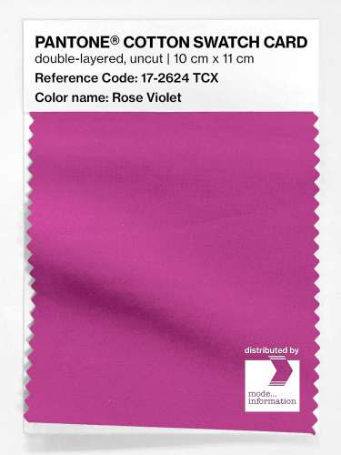 Product image of the product “PANTONE® COTTON SWATCH CARD 17-2624 TCX Rose Violet ”