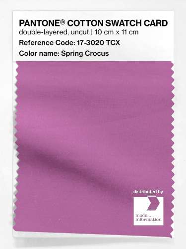Product image of the product “PANTONE® COTTON SWATCH CARD 17-3020 TCX Spring Crocus ”