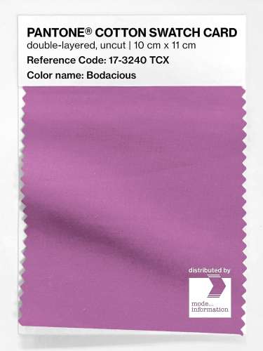 Artikelbild des Artikels “PANTONE® COTTON SWATCH CARD 17-3240 TCX Bodacious “
