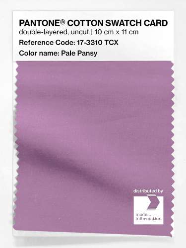 Product image of the product “PANTONE® COTTON SWATCH CARD 17-3310 TCX Pale Pansy ”
