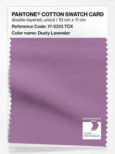 PANTONE® COTTON SWATCH CARD 17-3313 TCX Dusty Lavender