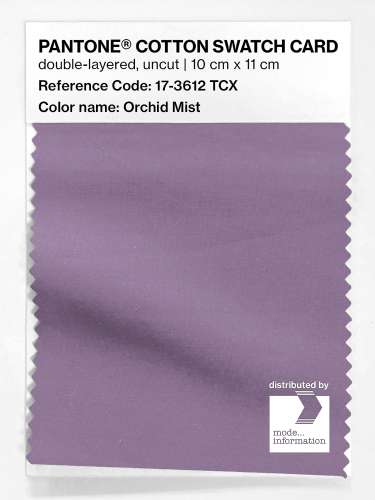 PANTONE® COTTON SWATCH CARD 17-3612 TCX Orchid Mist