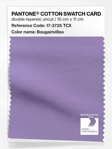 PANTONE® COTTON SWATCH CARD 17-3725 TCX Bougainvillea