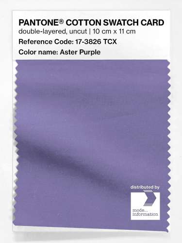 Product image of the product “PANTONE® COTTON SWATCH CARD 17-3826 TCX Aster Purple ”