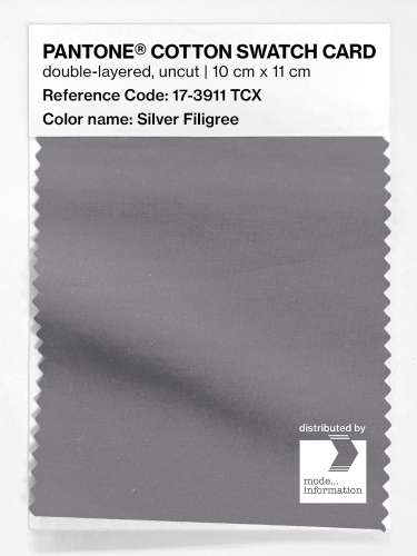 Product image of the product “PANTONE® COTTON SWATCH CARD 17-3911 TCX Silver Filigree ”