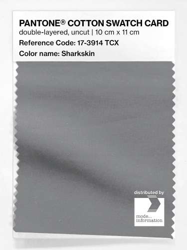 PANTONE® COTTON SWATCH CARD 17-3914 TCX Sharkskin