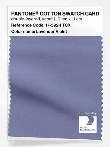 PANTONE® COTTON SWATCH CARD 17-3924 TCX Lavender Violet