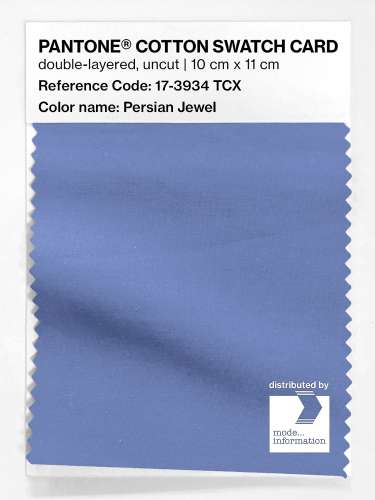 PANTONE® COTTON SWATCH CARD 17-3934 TCX Persian Jewel