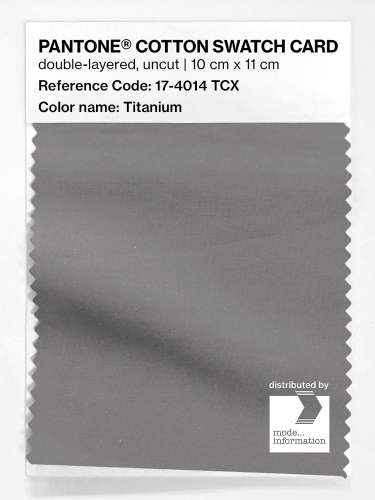 Product image of the product “PANTONE® COTTON SWATCH CARD 17-4014 TCX Titanium ”