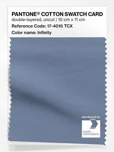 PANTONE® COTTON SWATCH CARD 17-4015 TCX Infinity