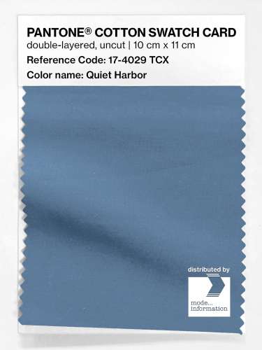 Artikelbild des Artikels “PANTONE® COTTON SWATCH CARD 17-4029 TCX Quiet Harbor “