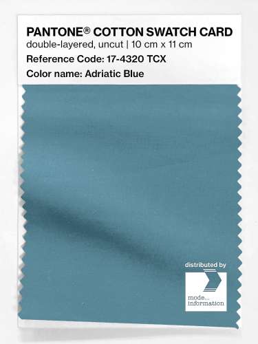 Artikelbild des Artikels “PANTONE® COTTON SWATCH CARD 17-4320 TCX Adriatic Blue “