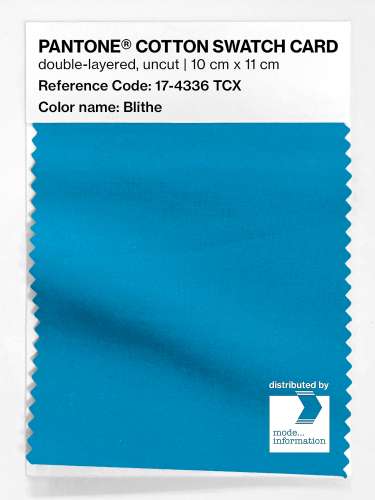 PANTONE® COTTON SWATCH CARD 17-4336 TCX Blithe