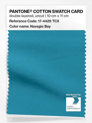 Artikelbild des Artikels “PANTONE® COTTON SWATCH CARD 17-4429 TCX Navagio Bay “