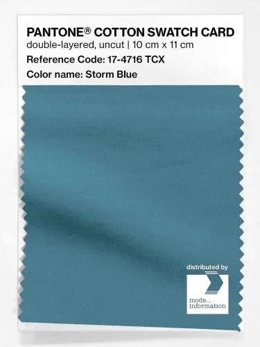 Product image of the product “PANTONE® COTTON SWATCH CARD 17-4716 TCX Storm Blue ”