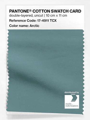 PANTONE® COTTON SWATCH CARD 17-4911 TCX Arctic