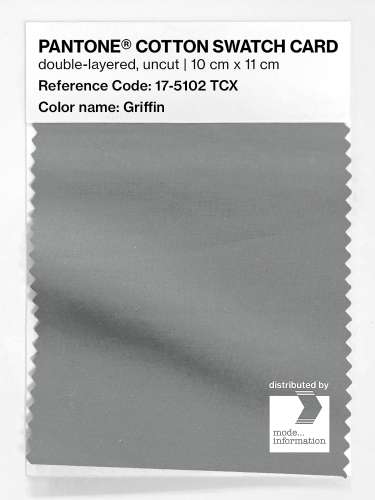 Product image of the product “PANTONE® COTTON SWATCH CARD 17-5102 TCX Griffin ”
