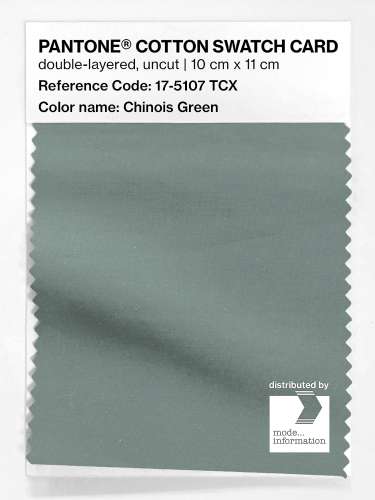Product image of the product “PANTONE® COTTON SWATCH CARD 17-5107 TCX Chinois Green ”