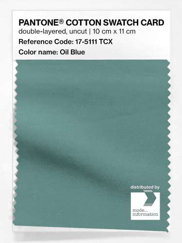 PANTONE® COTTON SWATCH CARD 17-5111 TCX Oil Blue