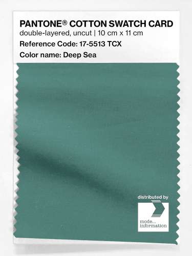 PANTONE® COTTON SWATCH CARD 17-5513 TCX Deep Sea