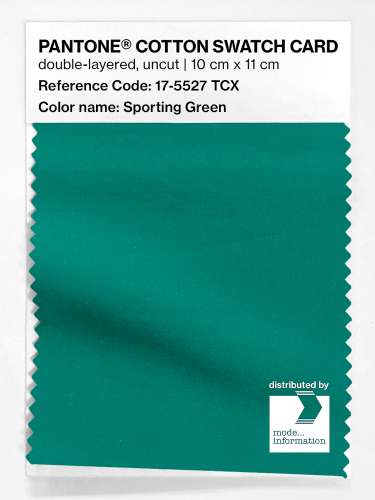 Artikelbild des Artikels “PANTONE® COTTON SWATCH CARD 17-5527 TCX Sporting Green “