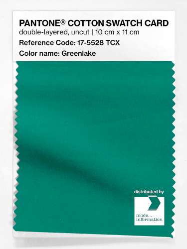Artikelbild des Artikels “PANTONE® COTTON SWATCH CARD 17-5528 TCX Greenlake “