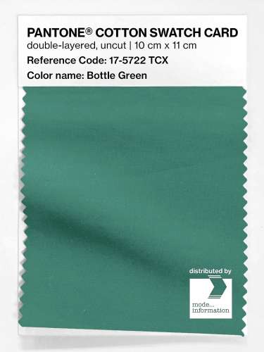 Artikelbild des Artikels “PANTONE® COTTON SWATCH CARD 17-5722 TCX Bottle Green “