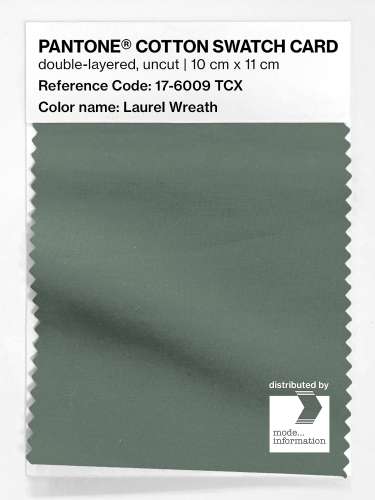 PANTONE® COTTON SWATCH CARD 17-6009 TCX Laurel Wreath