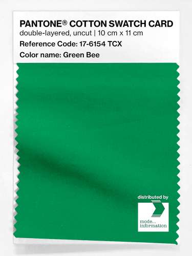 Product image of the product “PANTONE® COTTON SWATCH CARD 17-6154 TCX Green Bee ”