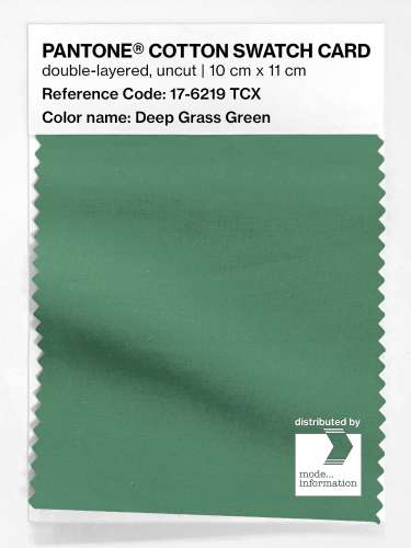 Artikelbild des Artikels “PANTONE® COTTON SWATCH CARD 17-6219 TCX Deep Grass Green “