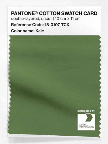 PANTONE® COTTON SWATCH CARD 18-0107 TCX Kale