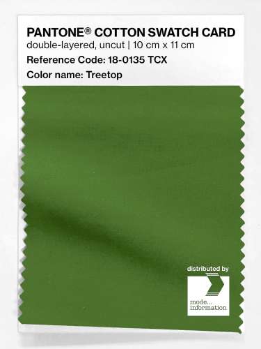 Artikelbild des Artikels “PANTONE® COTTON SWATCH CARD 18-0135 TCX Treetop “