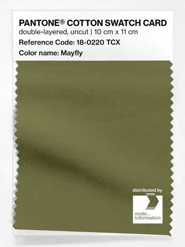 PANTONE® COTTON SWATCH CARD 18-0220 TCX Mayfly