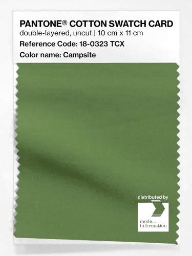 PANTONE® COTTON SWATCH CARD 18-0323 TCX Campsite