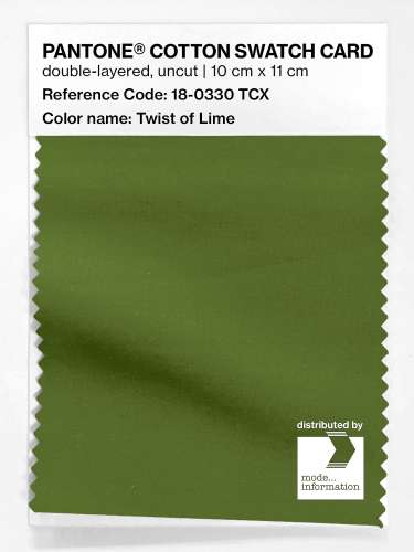 Artikelbild des Artikels “PANTONE® COTTON SWATCH CARD 18-0330 TCX Twist of Lime “