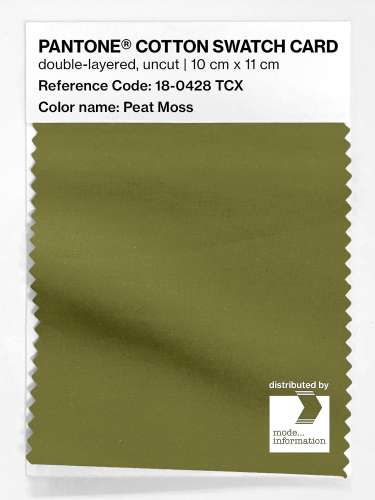 Artikelbild des Artikels “PANTONE® COTTON SWATCH CARD 18-0428 TCX Peat Moss “
