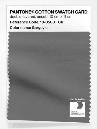PANTONE® COTTON SWATCH CARD 18-0503 TCX Gargoyle