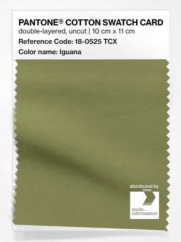 Product image of the product “PANTONE® COTTON SWATCH CARD 18-0525 TCX Iguana ”
