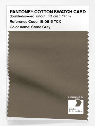 Artikelbild des Artikels “PANTONE® COTTON SWATCH CARD 18-0615 TCX Stone Gray “