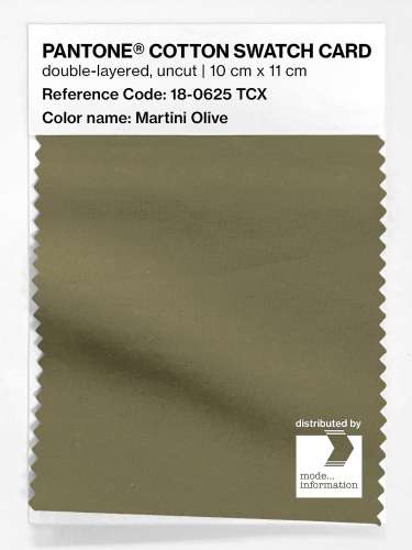 Artikelbild des Artikels “PANTONE® COTTON SWATCH CARD 18-0625 TCX Martini Olive “