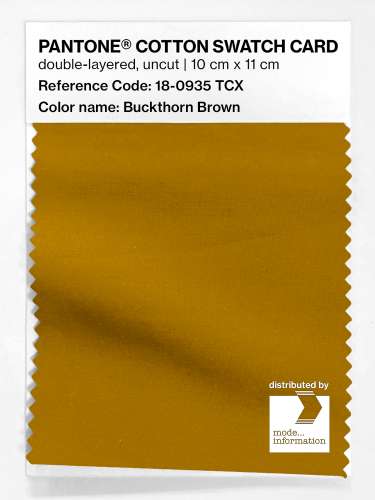 Artikelbild des Artikels “PANTONE® COTTON SWATCH CARD 18-0935 TCX Buckthorn Brown “