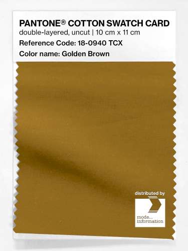 Artikelbild des Artikels “PANTONE® COTTON SWATCH CARD 18-0940 TCX Golden Brown “