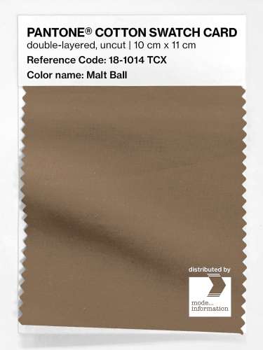 Artikelbild des Artikels “PANTONE® COTTON SWATCH CARD 18-1014 TCX Malt Ball “